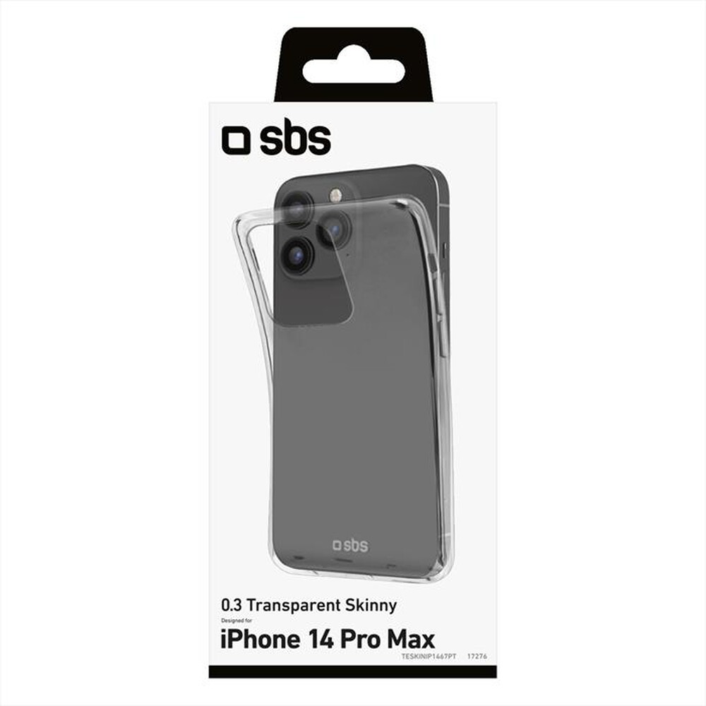"SBS - Cover Skinny TESKINIP1467PT per iPhone 14  Pro Max-Trasparente"