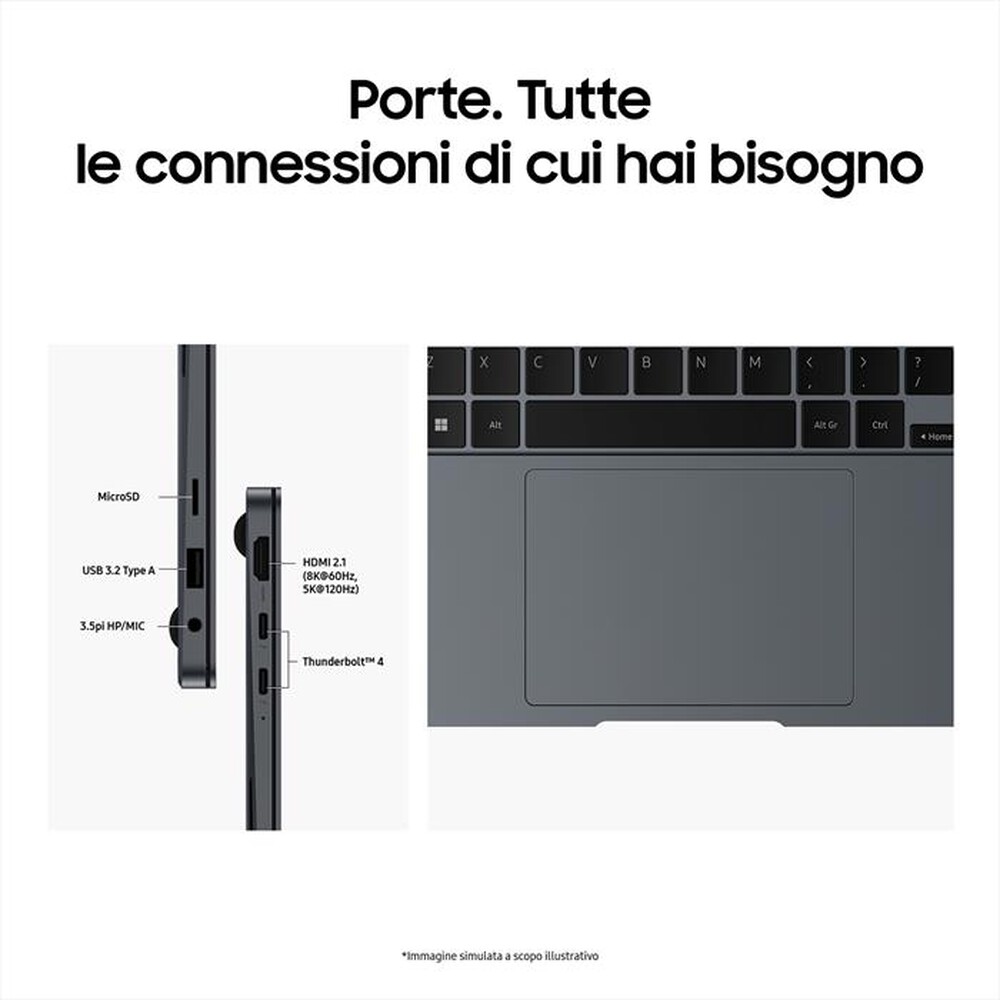 Immagine del prodotto SAMSUNG - Notebook GALAXY BOOK4 PRO-Moonstone Gray