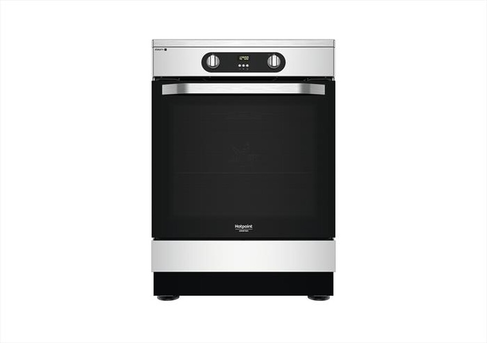 "HOTPOINT ARISTON - Cucina elettrica a induzione HS68IQ8CHX/E Classe A-Stainless steel"