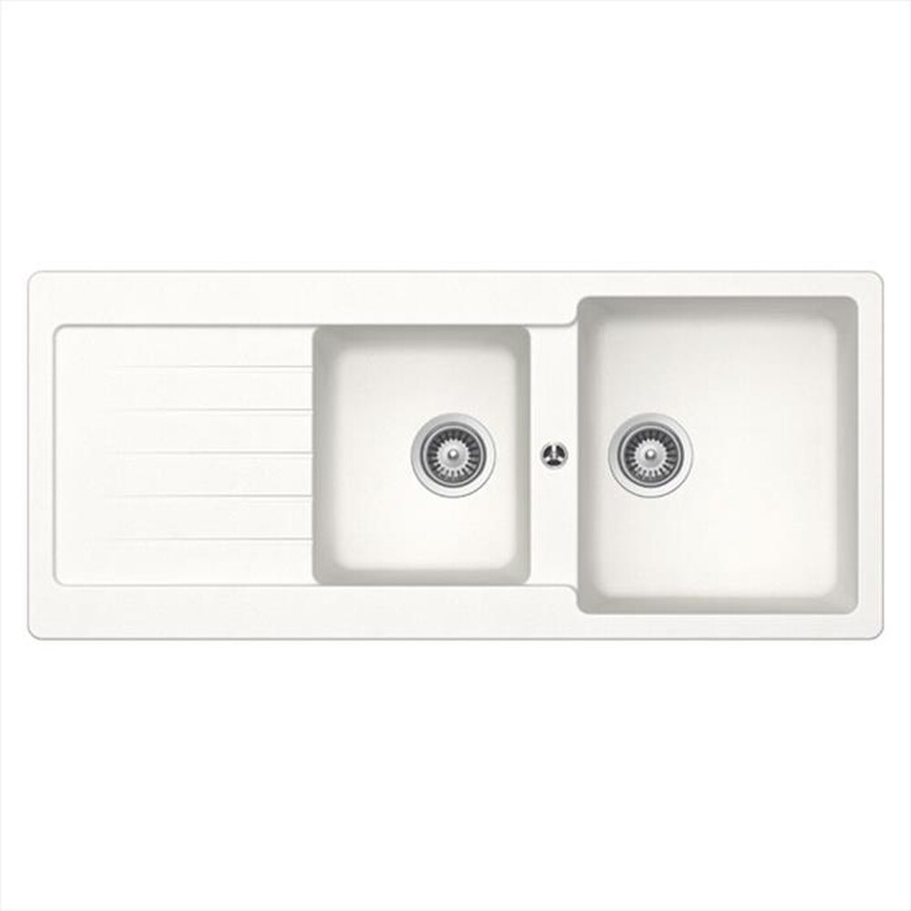"GLEM GAS - Lavello lneare LS2G16WH 2 vasche-BIANCO"