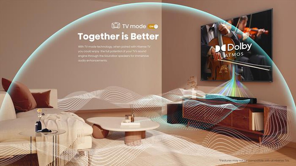 Immagine del prodotto HISENSE - Soundbar 3.1 HS3100-NERO