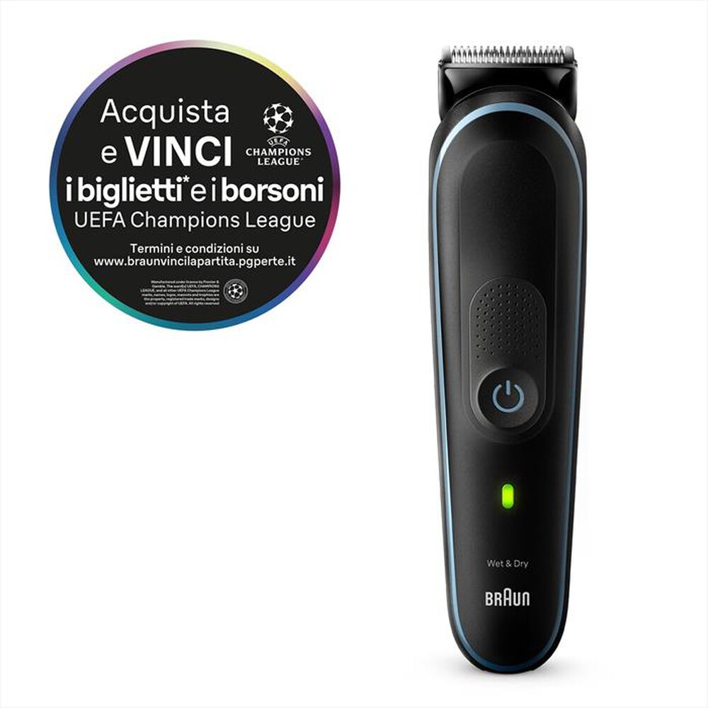 "BRAUN - Regolabarba SERIES 5 MGK5411-Black / Nordic Blue"