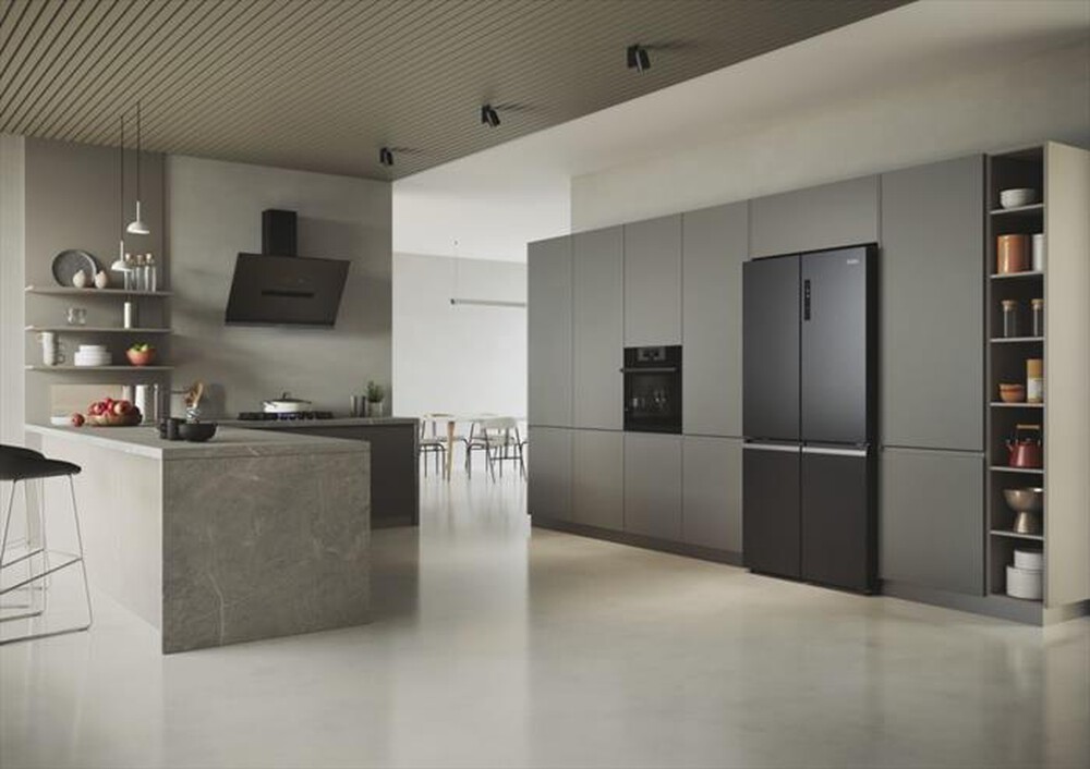 "HAIER - Frigorifero 4 porte HCR5919ENMB Classe E 528 lt-Nero"