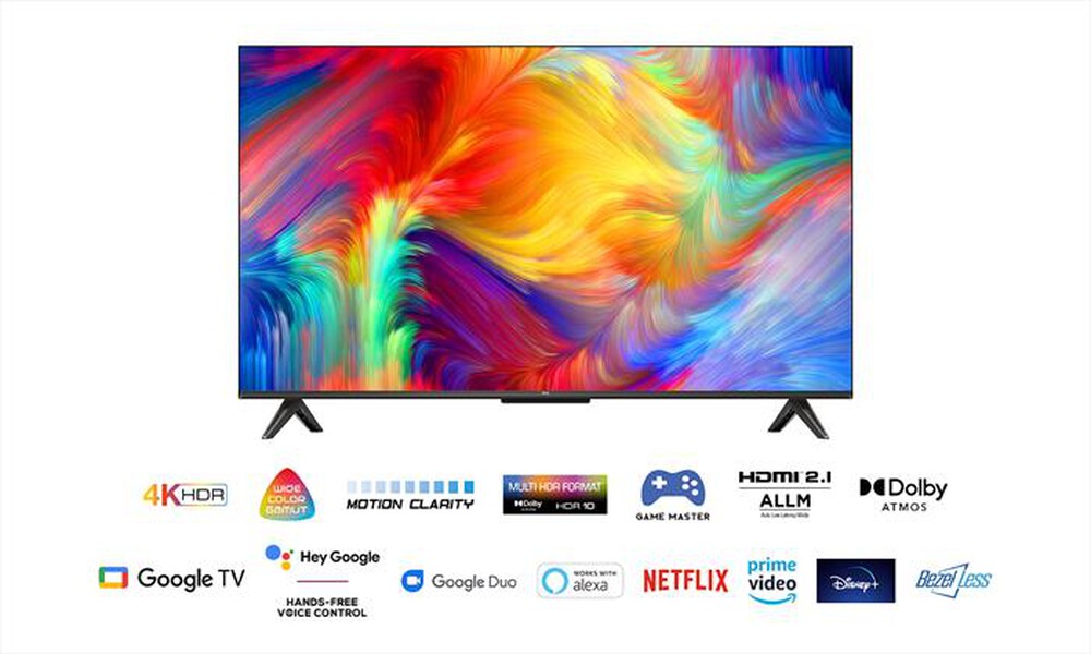 "TCL - Smart TV LED UHD 43\" 43P735-Nero"