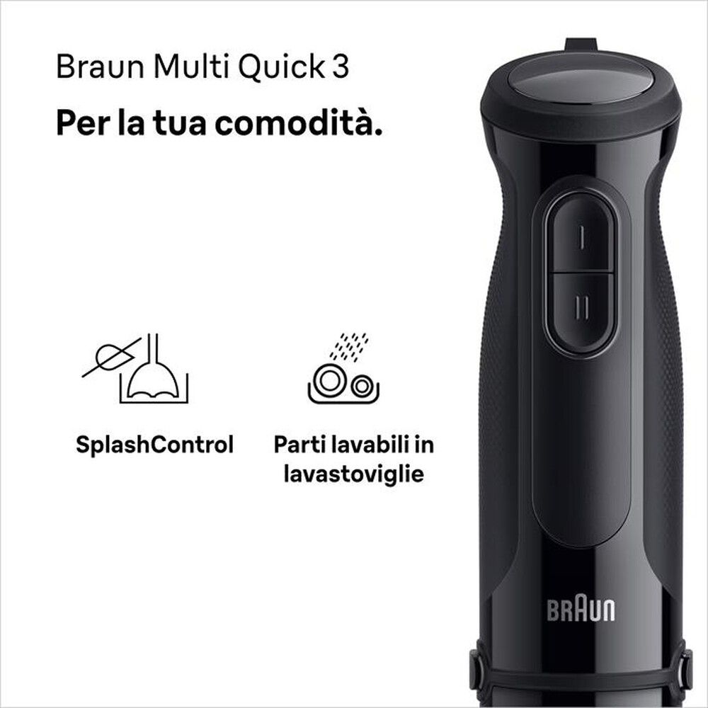 Immagine del prodotto BRAUN - Minipimer MULTIQUICK 3 MQ30201M-NERO