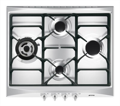 SMEG - Piano cottura a gas SR264XGH2 4 fuochi 60cm-Inox