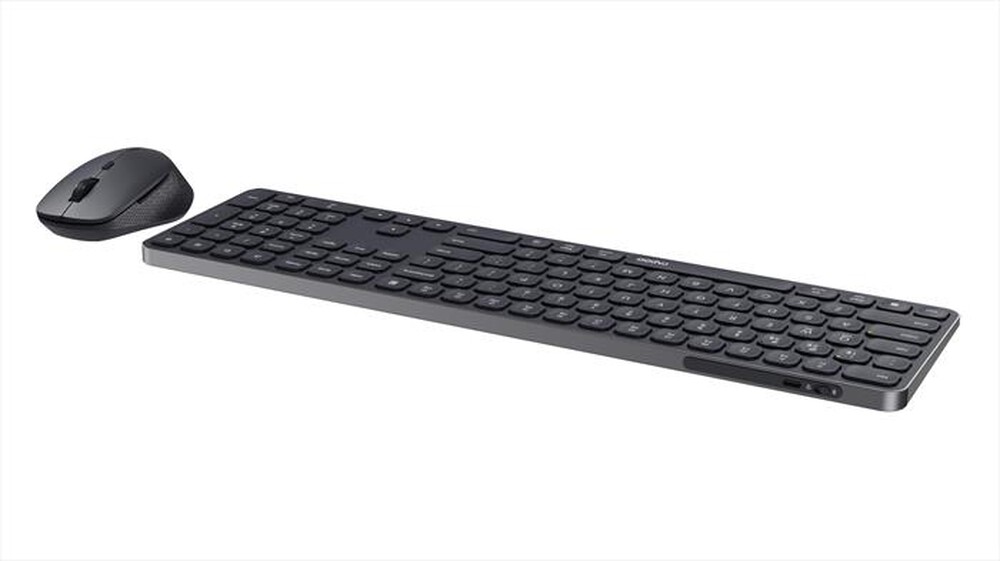 Immagine del prodotto RAPOO - Multimode Wireless Blade Keyboard Full size 9810M-Grigio Scuro