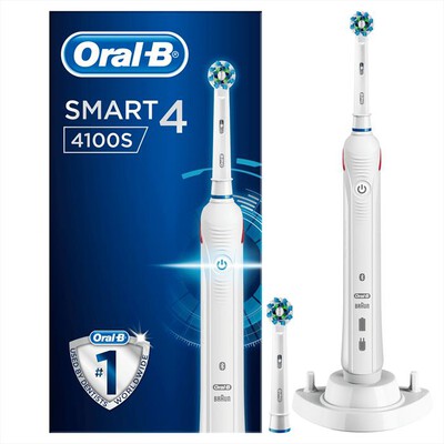 ORAL-B - Spazzolino elettrico SMART 4 4100S CROSSACTION-Bianco