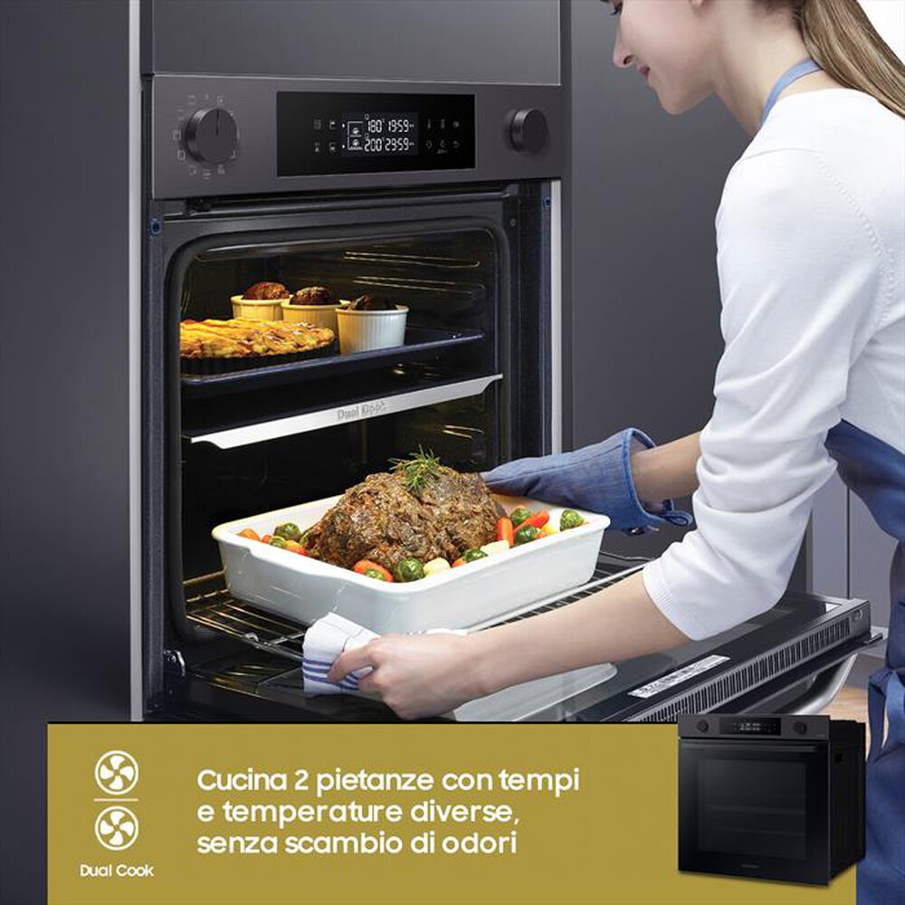 "SAMSUNG - Forno incasso elettrico NV7B4440VBB/U5 Classe A+-black inox"