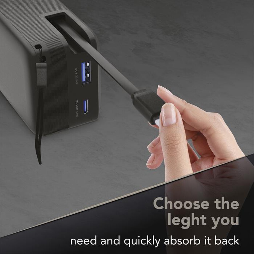 Immagine del prodotto CELLULARLINE - POWER BANK ROLLER 10000-Nero