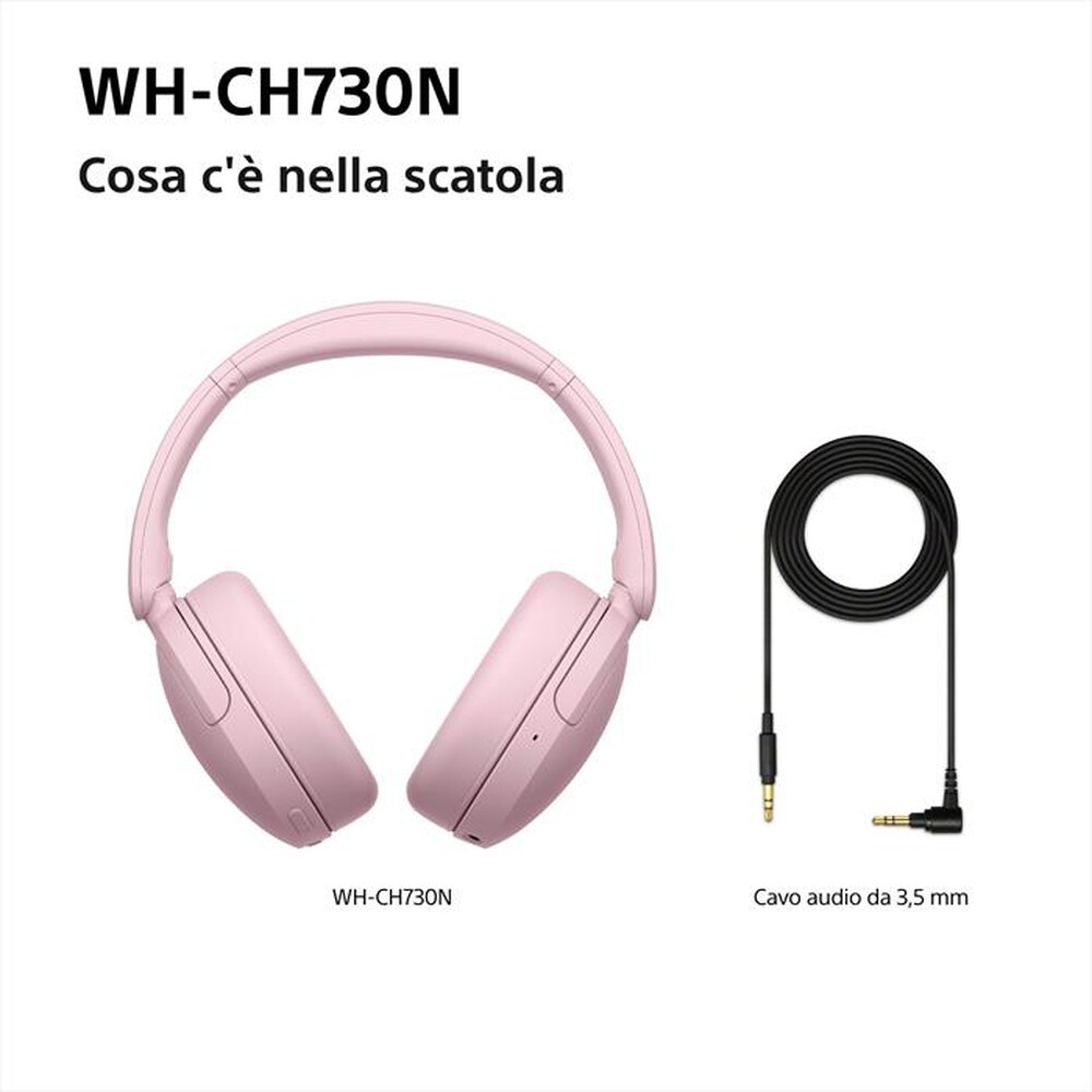 Immagine del prodotto SONY - Cuffie Bluetooth Over-ear WH-CH730N-Pink