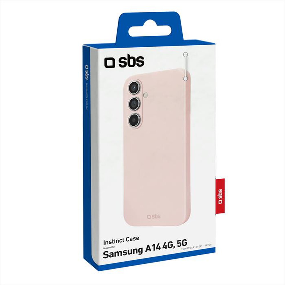 "SBS - Cover TEINSTSAA144GP per Samsung A14 4G-Rosa"