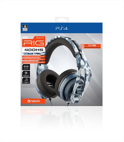 NACON - CUFFIE GAMING NACON RIG 400HS PS4/ PS5-Blu Camo