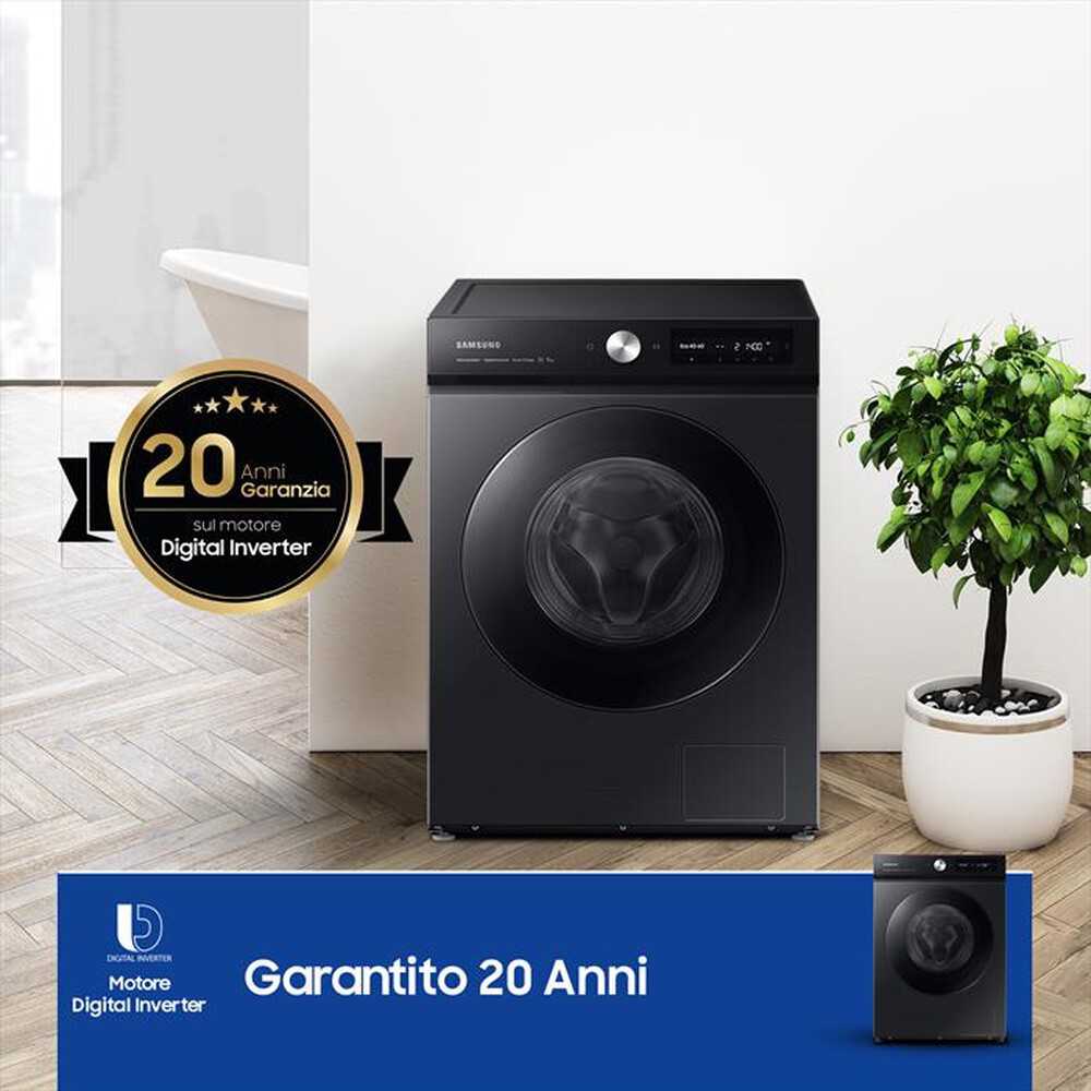 "SAMSUNG - Lavatrice WW11BB744DGB/S3 Classe A 11 Kg-black oblò black BODY"