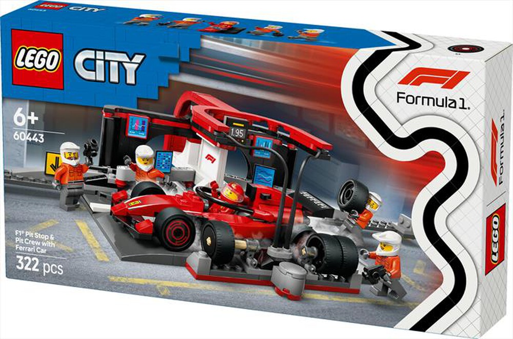 Immagine del prodotto LEGO - CITY F1 Pitstop e meccanici con Ferrari F1® 60443