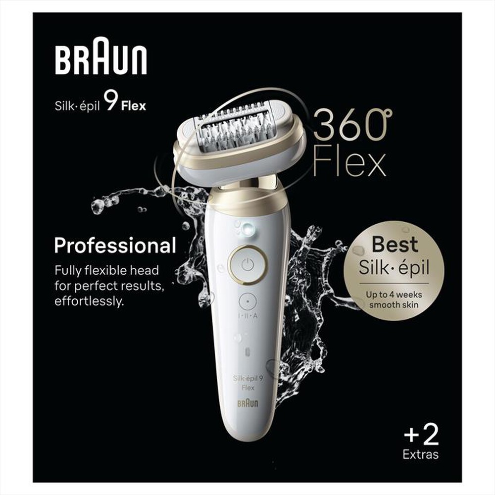 "BRAUN - Epilatore SILK-ÉPIL 9 9-011-BIANCO/ORO"