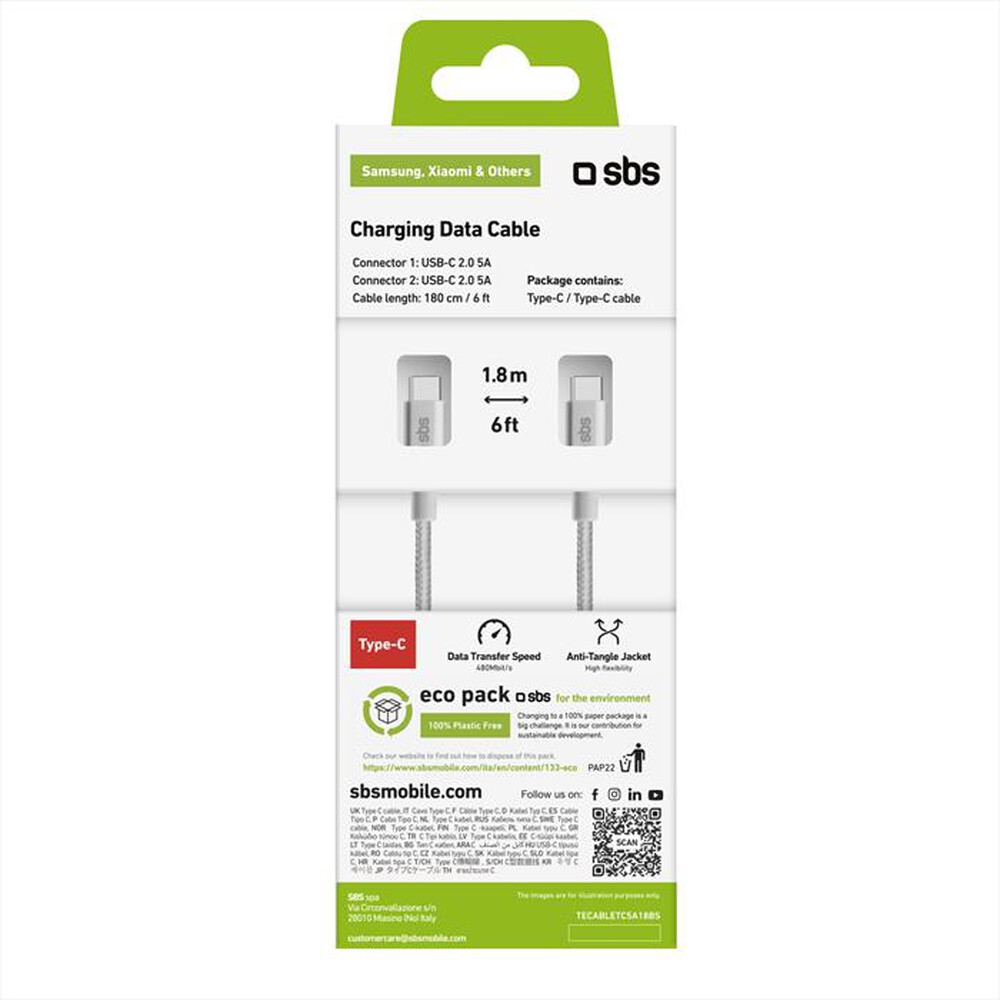 Immagine del prodotto SBS - TECABLETC5A18BS-Grigio