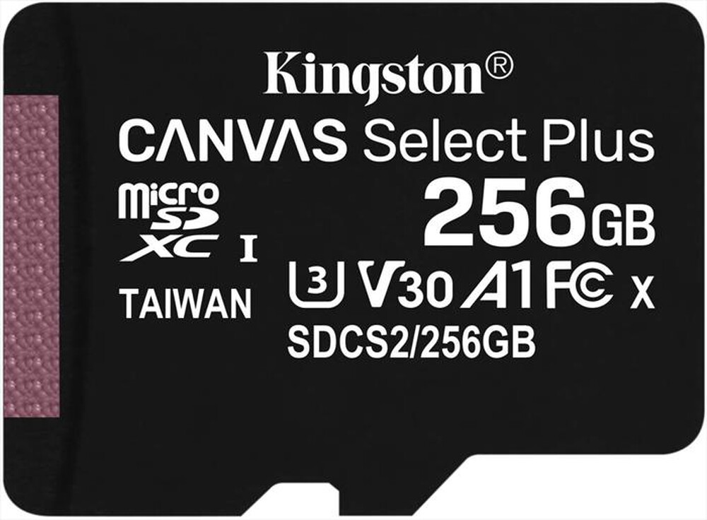 "KINGSTON - Supporto SDXC 256 GB SDCS2256GB-Nero"
