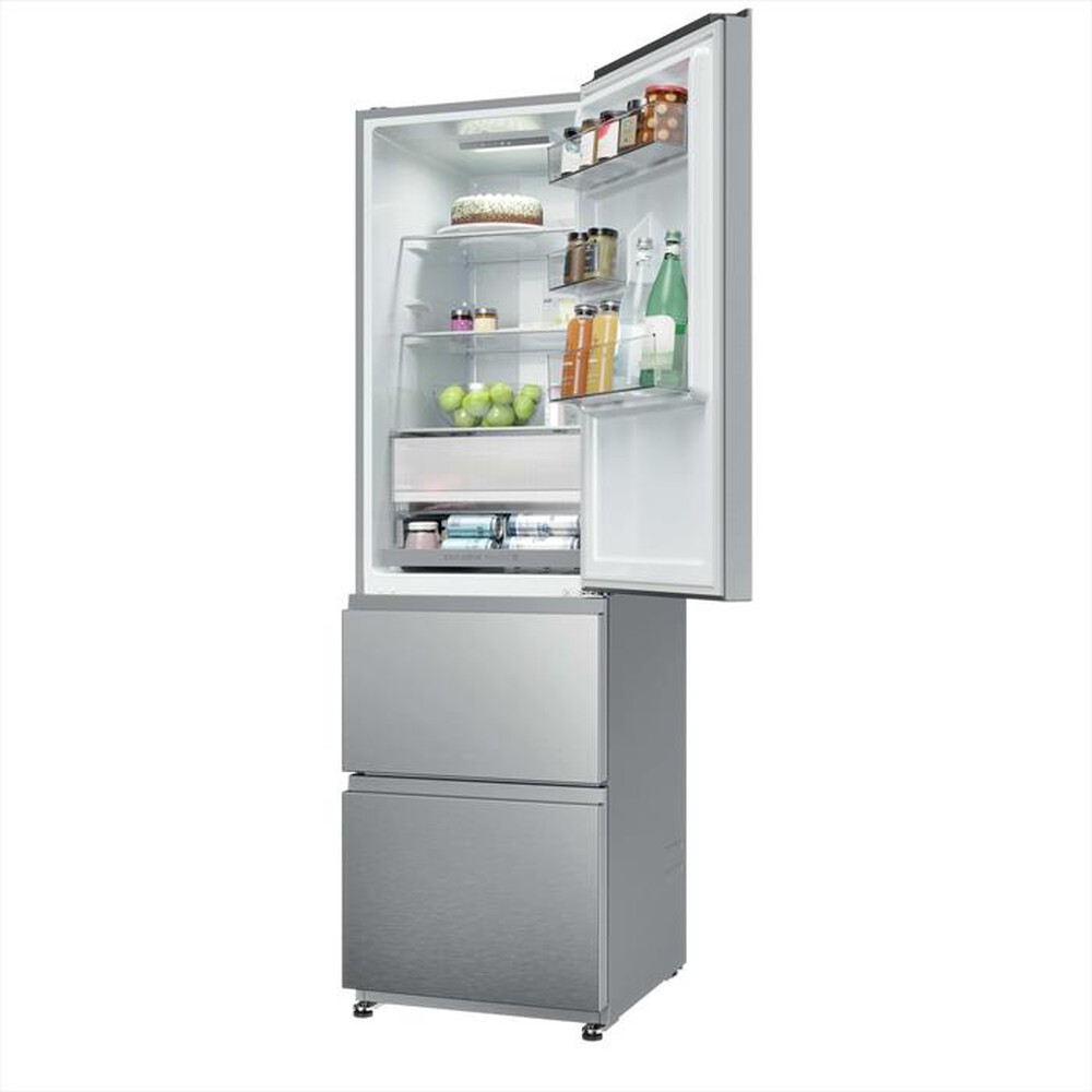Immagine del prodotto HAIER - Frigorifero combinato HTR3518ENMX Classe E 303 lt-Acciaio inox