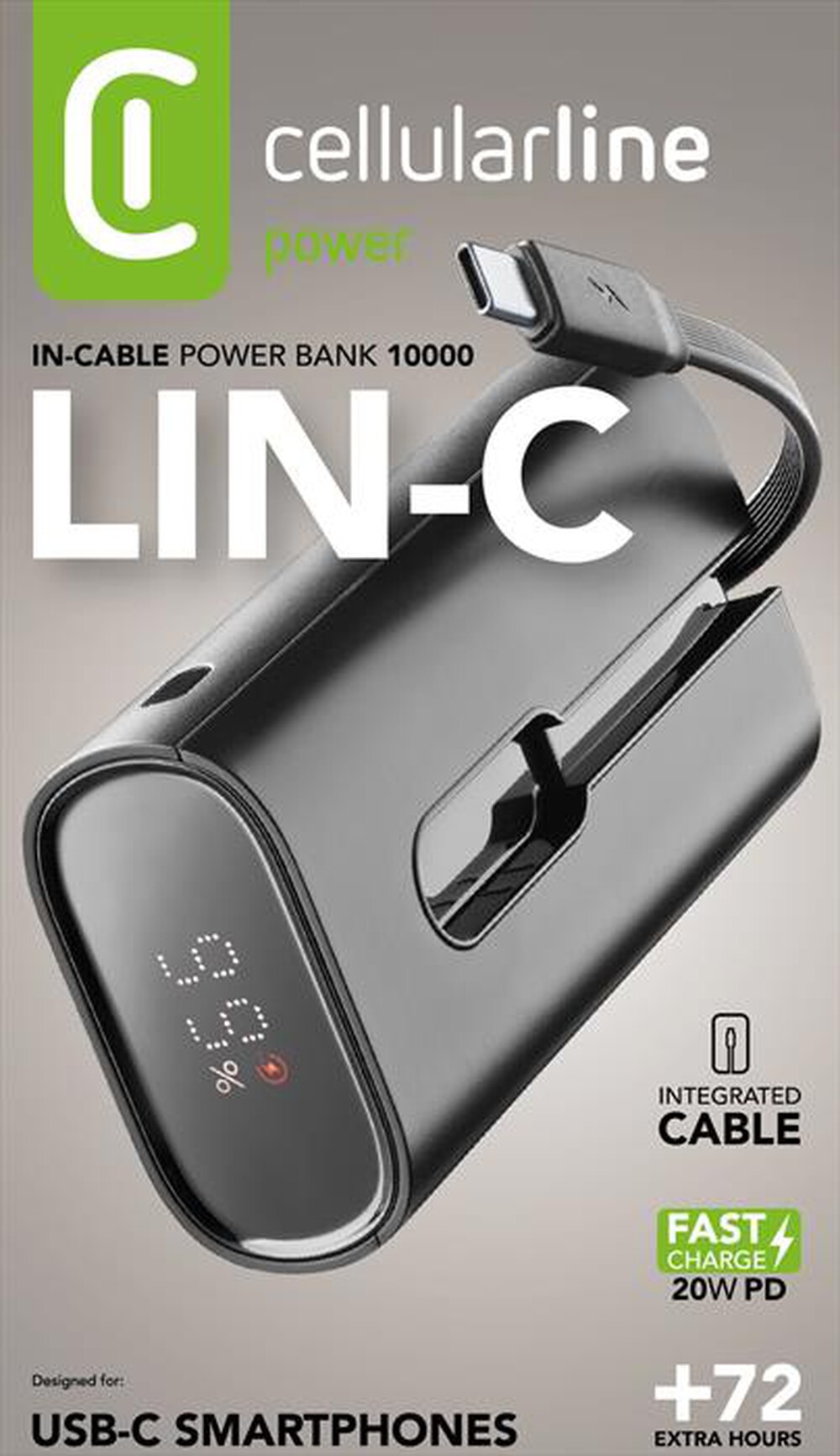 Immagine del prodotto CELLULARLINE - Batteria portatile LINC-C-Grigio