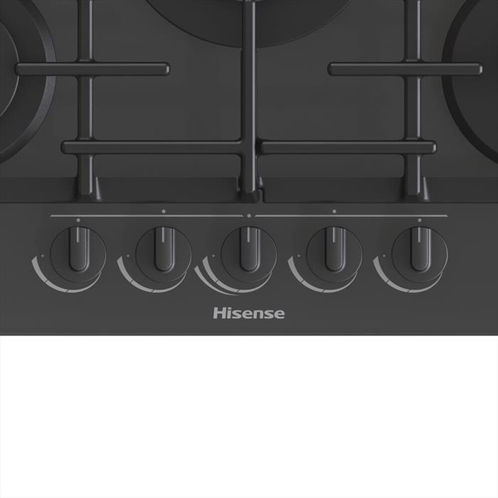"HISENSE - Piano cottura a gas GG773B 75cm-Vetro Nero"