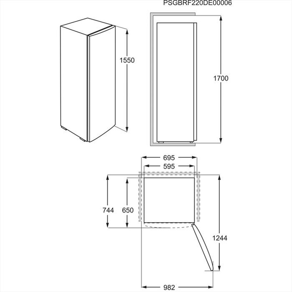 Immagine del prodotto ELECTROLUX - Frigorifero 1 Porta LRB1DE33W Classe E-Bianco