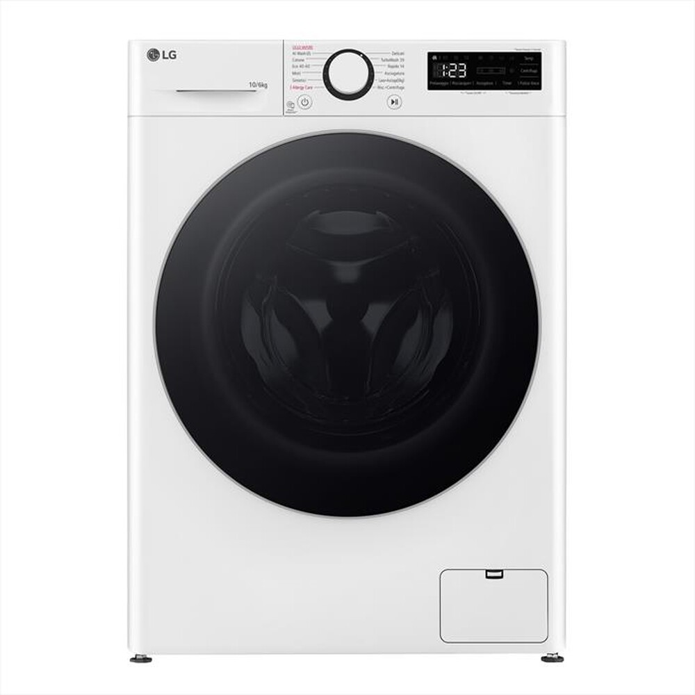 "LG - Lavasciuga D4R5010TSWS 10/6 Kg Classe A-Bianco"