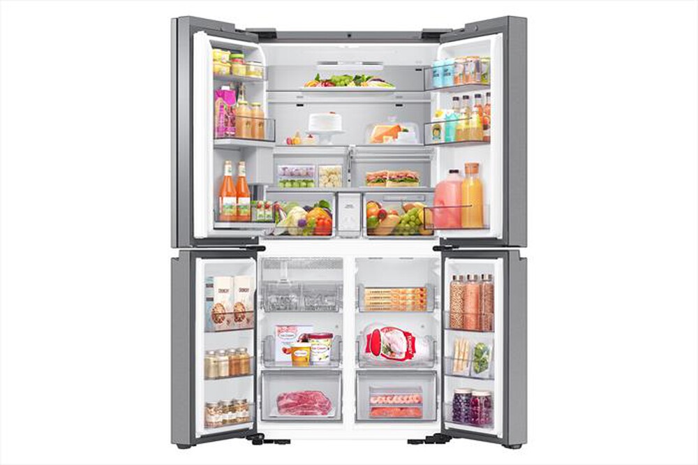 "SAMSUNG - Frigorifero 4 porte RF65DG9H0ESREF Classe E 637 lt-Inox Spazzolato"