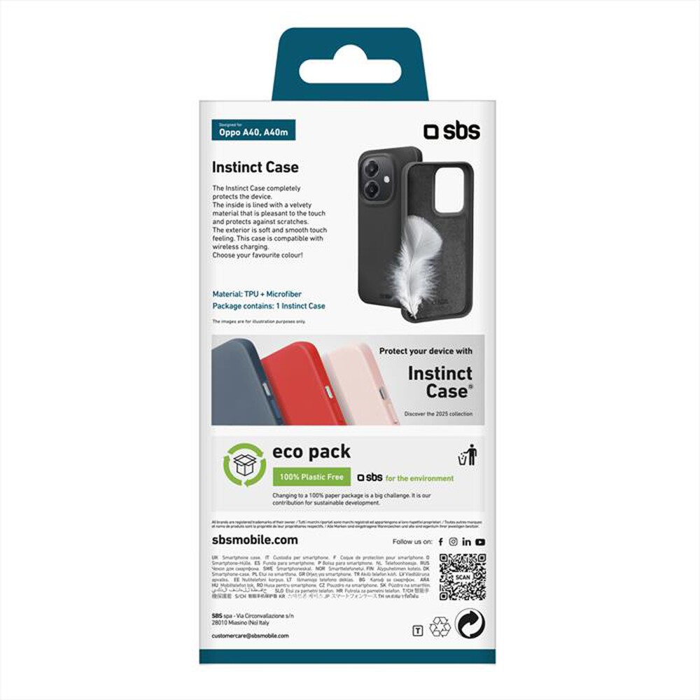 Immagine del prodotto SBS - Cover Instinct Oppo A40/A40m TEINSTOPA40K-Nero
