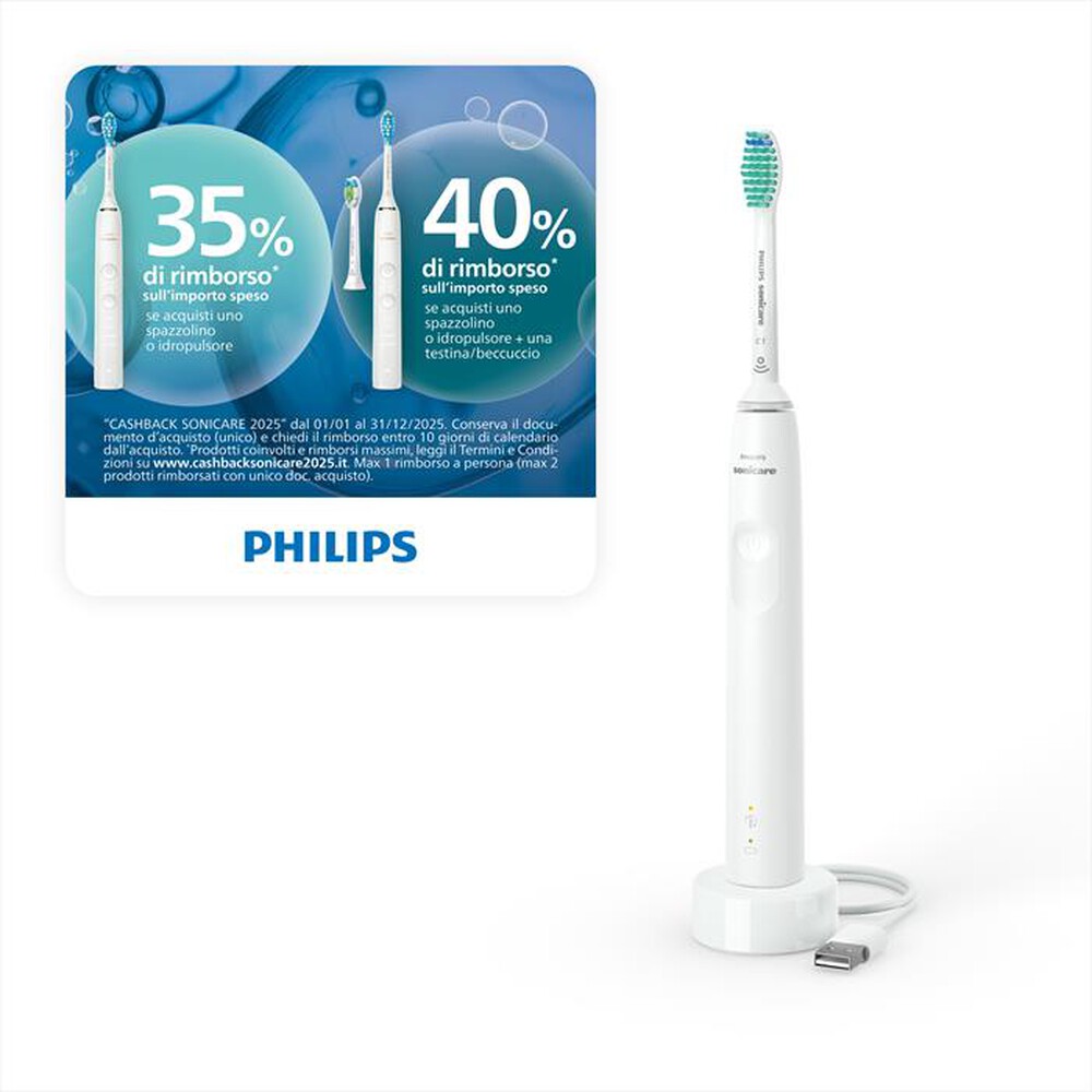 Immagine del prodotto PHILIPS - Spazzolino elettrico HX3671/13-Bianco