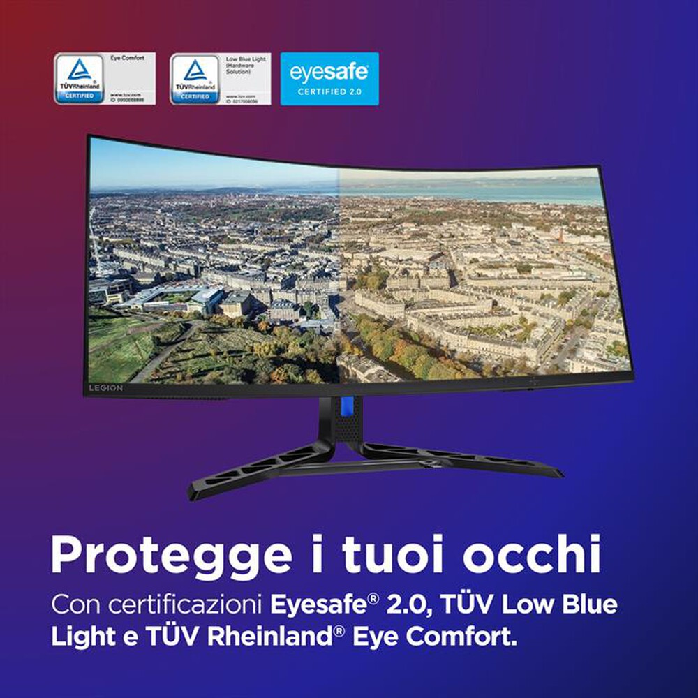 Immagine del prodotto LENOVO - Monitor WLED 34" LEGION R34W-30 67C7GACBIT-Raven Black