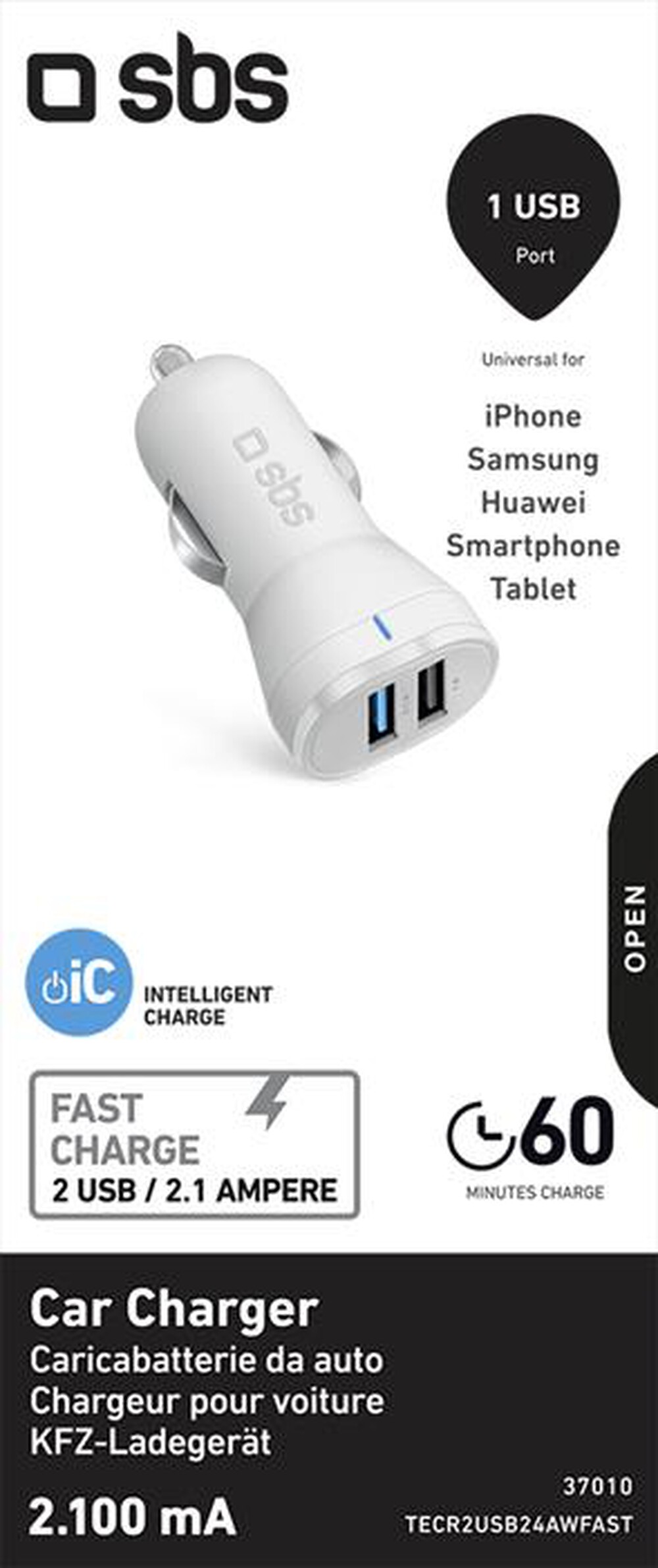 "SBS - TECR2USB24AWFAST-BIANCO"