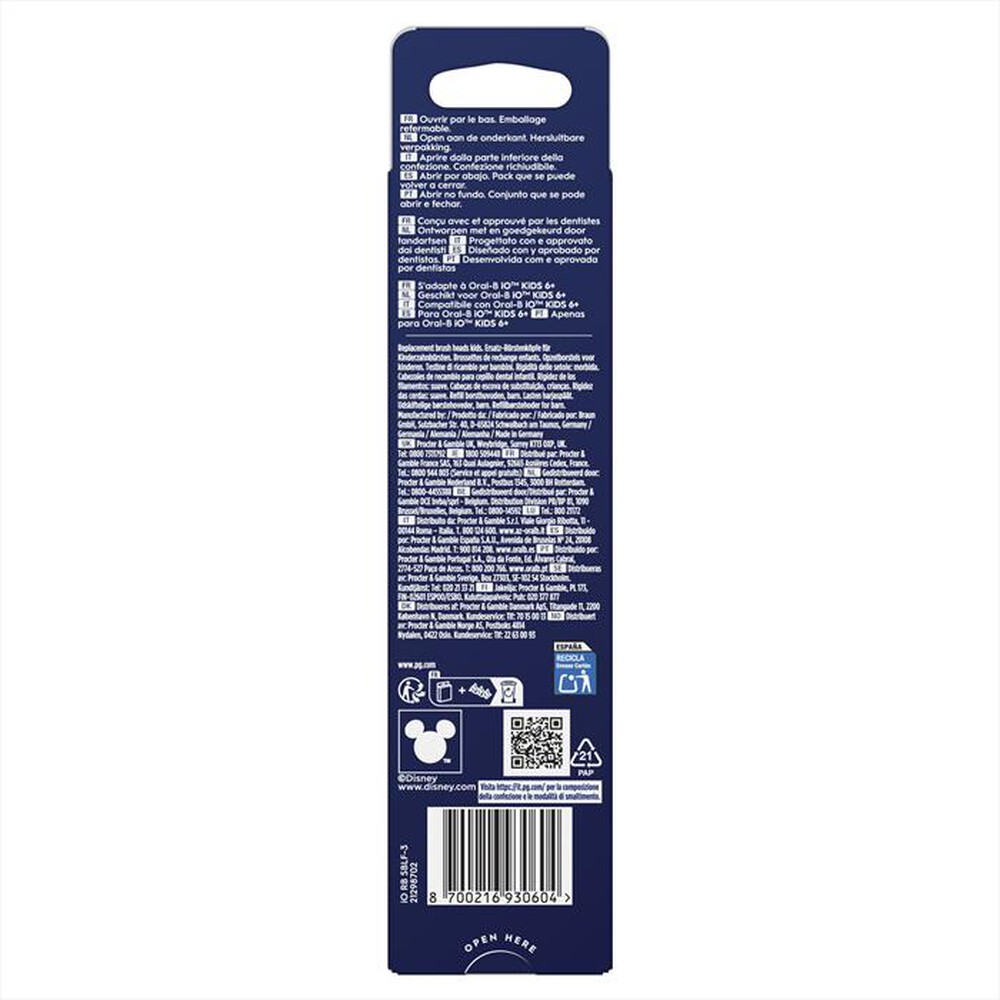 Immagine del prodotto ORAL-B - Testine ricambio IO RB SBLF-3 FBNLSENE STITCH BOX-BIANCO