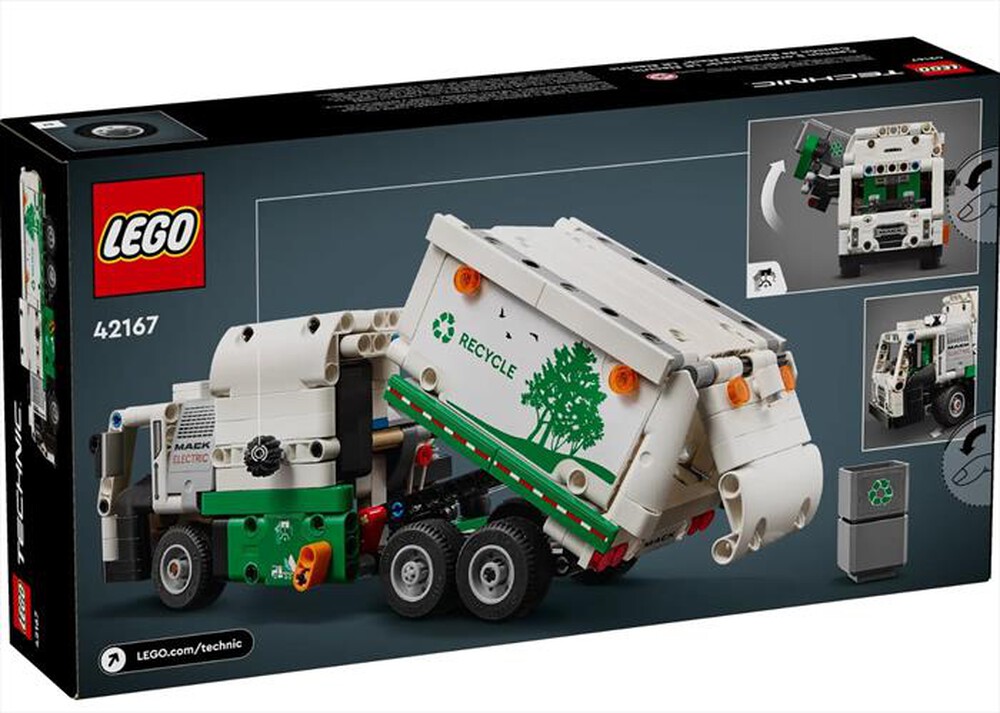 Immagine del prodotto LEGO - TECHNIC Camion spazzatura Mack LR Electric - 42167-Multicolore