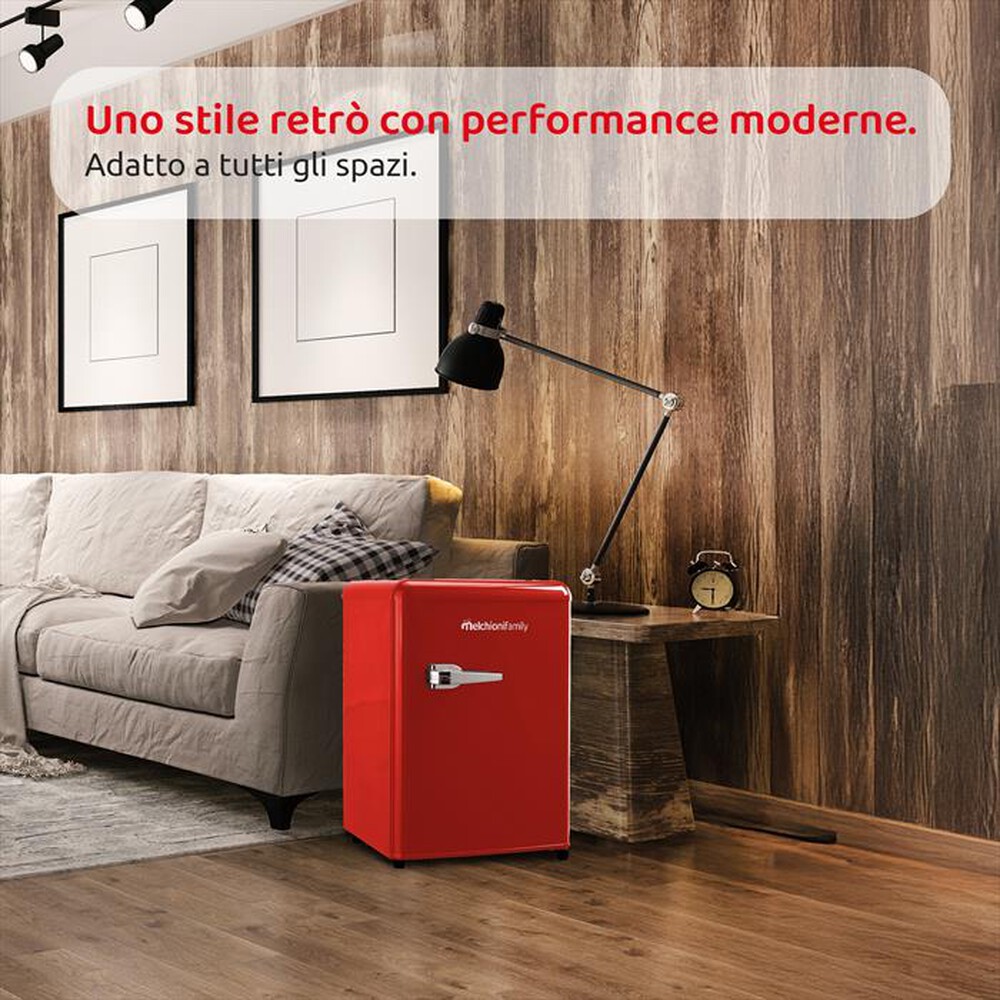 Immagine del prodotto MELCHIONI FAMILY - Frigorifero sotto-tavolo SIBERIA 45 Classe E 45lt-Rosso / Metallo