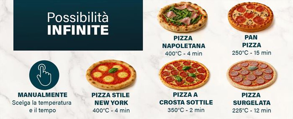 Immagine del prodotto PRINCESS - 112780 - FORNO PER PIZZA PRO MAX-Nero / Metallo