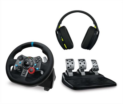 LOGITECH - G29 DRIVING FORCE RACING WHEEL + G435-Nero