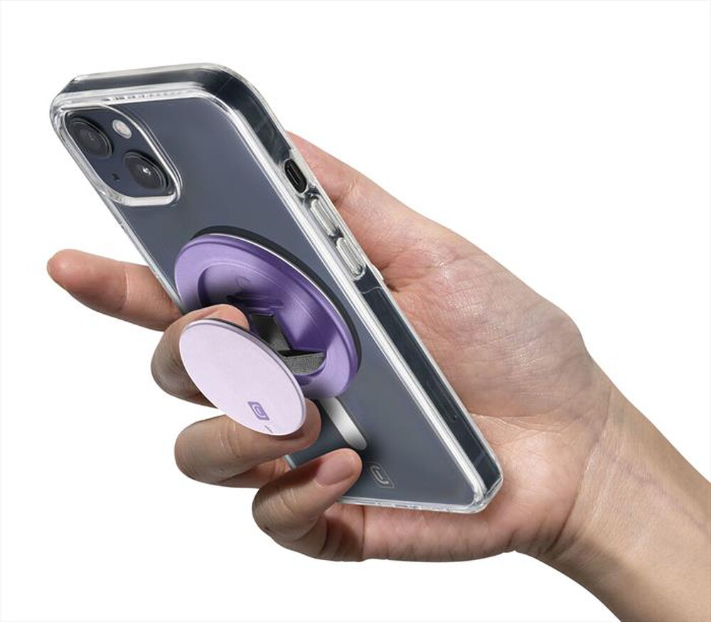 "CELLULARLINE - Supporto magnetico con funzione stand MagSafe-Violet"