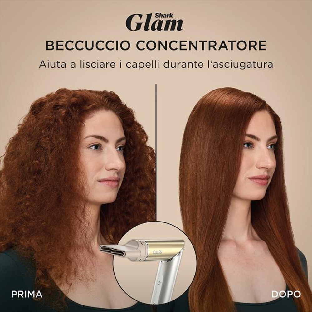 Immagine del prodotto SHARK - STYLER E ASCIUGACAPELLI SHARK GLAM SET 5-IN-1-Oro