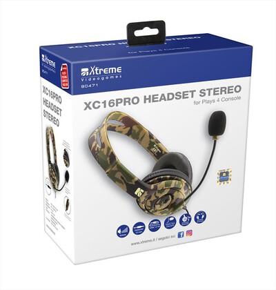 XTREME - XC16-PRO HEADSET STEREO-CAMOUFLAGE