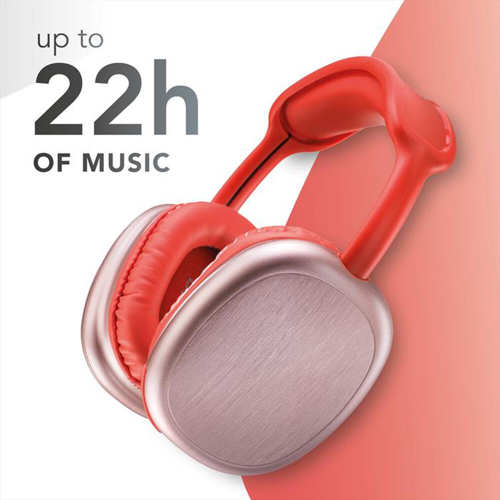 Immagine del prodotto CELLULARLINE - Cuffie bluetooth BTHEADBMSMAXI2R-Rosso