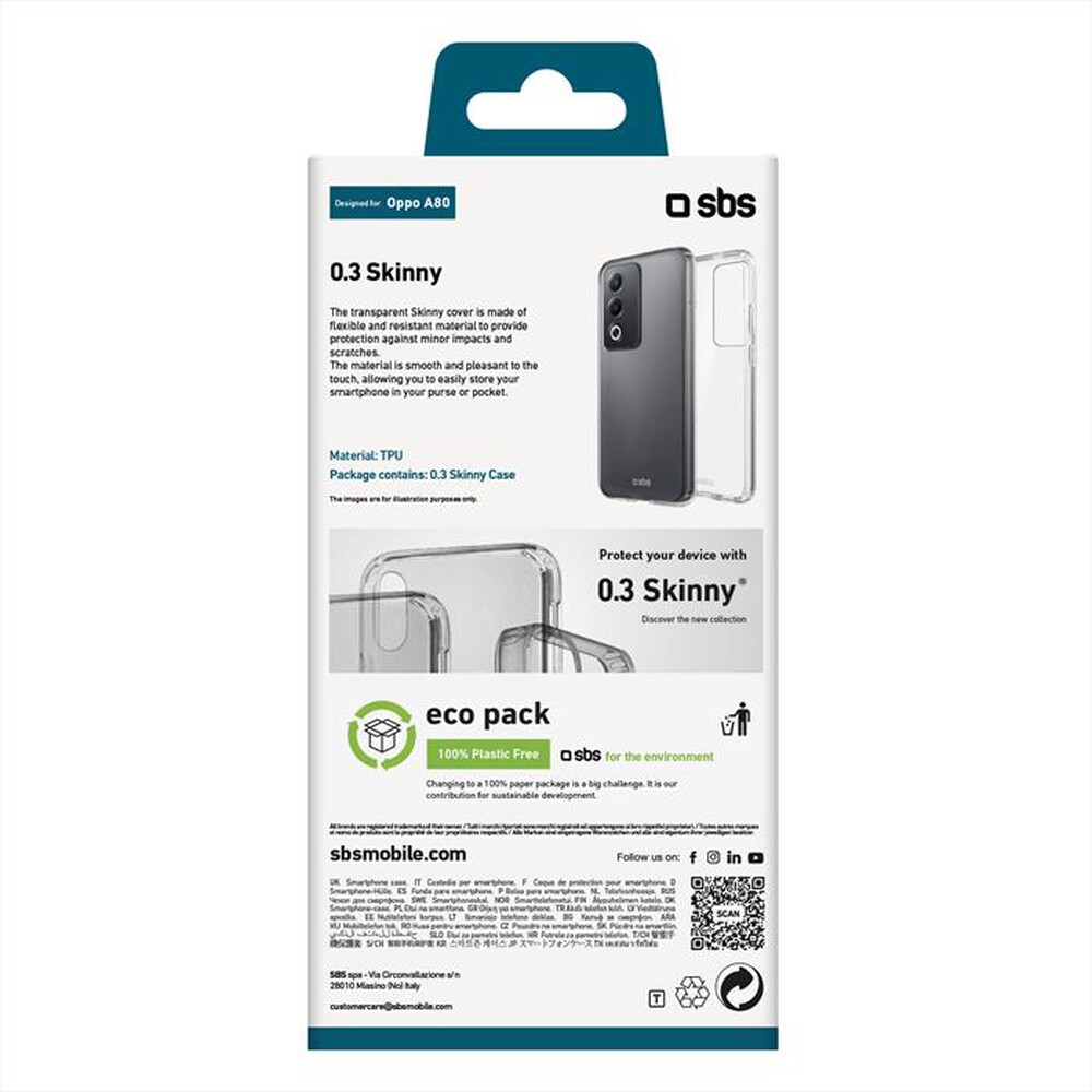 Immagine del prodotto SBS - TESKINOPA80T-Trasparente