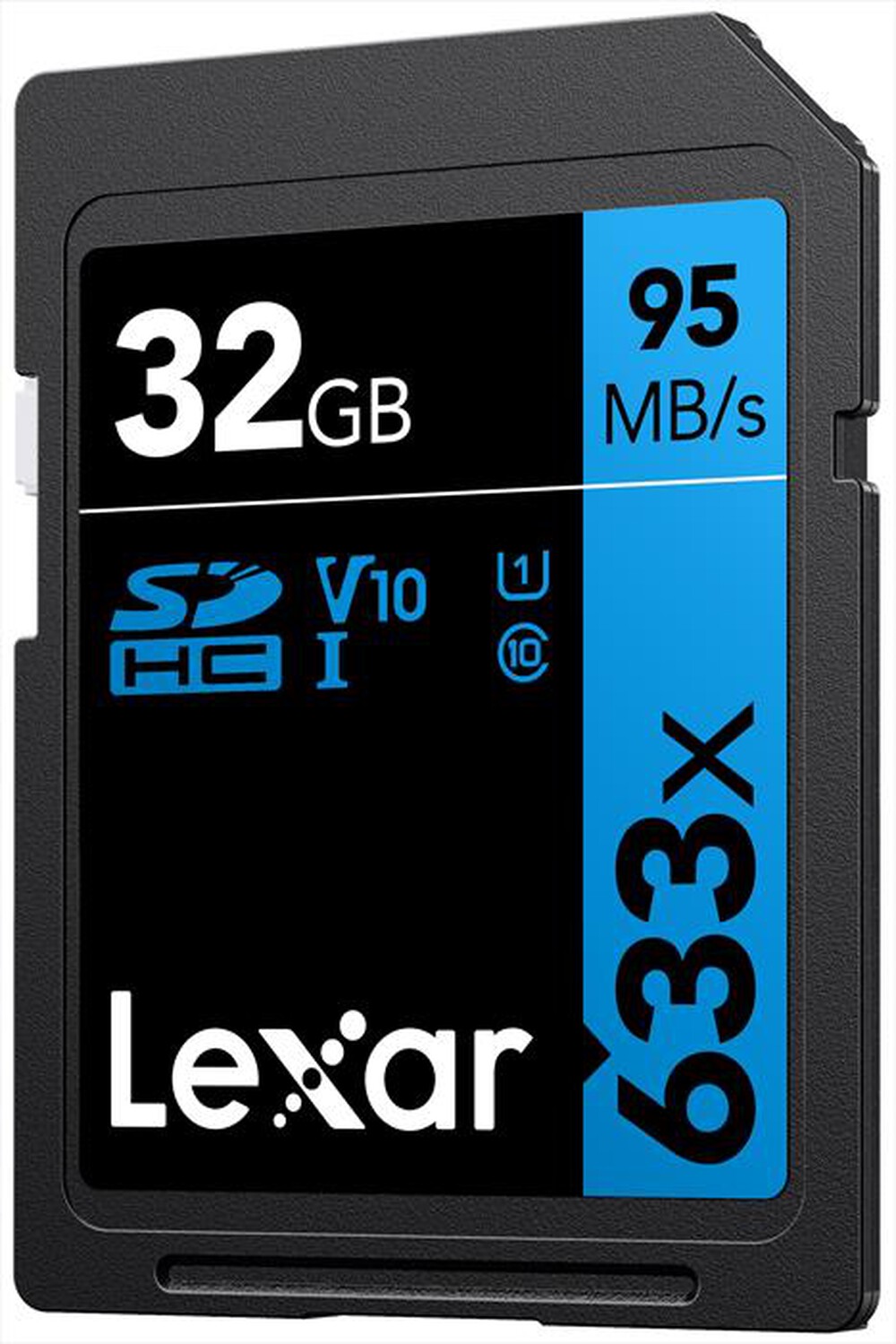 "LEXAR - 32GB 633X SDHC C10 V10 U1 GLOBAL-Black"