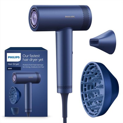 PHILIPS - Asciugacapelli BHD839/10-Blu