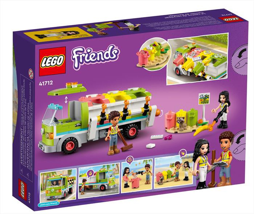 "LEGO - FRIENDS CAMION RICICLAGGIO RIFIUTI - 41712"