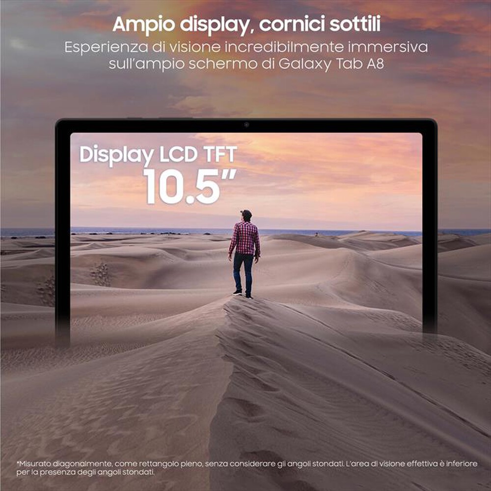 "SAMSUNG - GALAXY TAB A8 LTE 64GB-Silver"