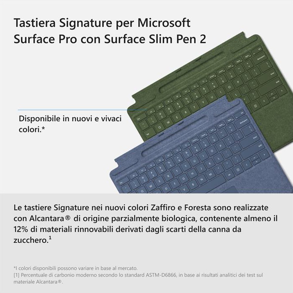 "MICROSOFT - TASTIERA SIGNATURE PER SURFACE PRO-zaffiro"