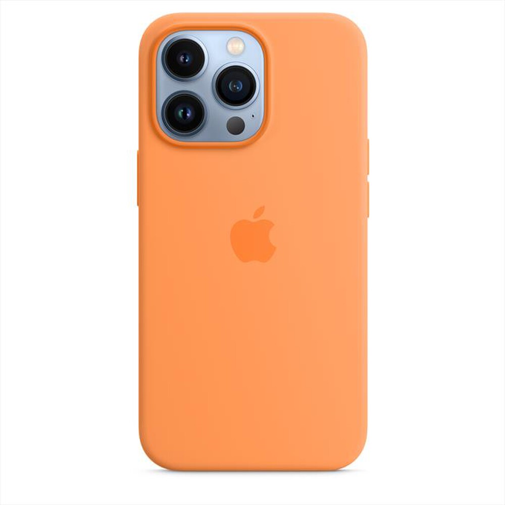"APPLE - iPhone 13 Pro Silicone Case with MagSafe-Marigold"