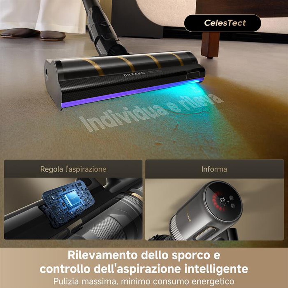 Immagine del prodotto DREAME - Scopa ricaricabile V20VIM PRO-Nero / Oro