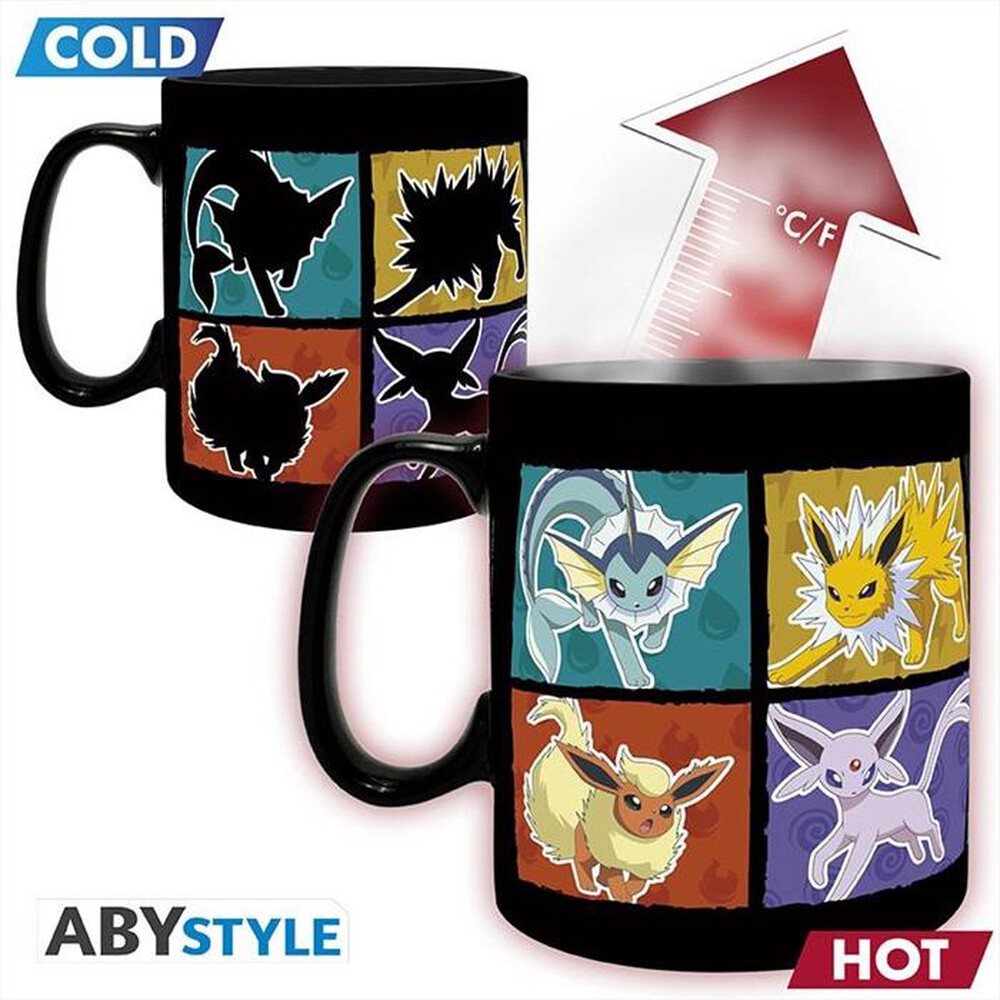 "ABYSSE - POKEMON - MUG TERMOSENSIBILE- 460 ML - EEVEE-Multicolore"